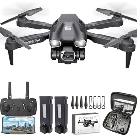 MOCVOO Drone with Camera for Adults, 1080P HD Mini FPV Drones for Kids Beginners, Foldable RC Quadcopter Toys for Boys Girls with Altitude Hold, 3D Flip, 3 Speeds, Headless Mode, Carrying Case Cover
