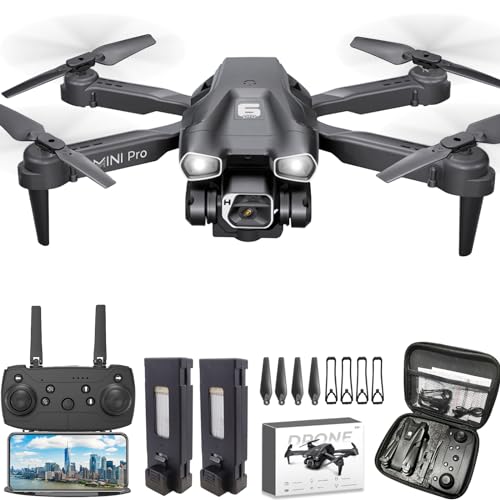 Drone with Camera for Adults, 1080P HD Mini FPV Drones for Kids Beginners, Foldable RC Quadcopter Toys for Boys Girls with Altitude Hold, 3D Flip, 3 Speeds, Headless Mode, Carrying Case