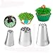 Genenic Icing Piping Nozzles Tips,3Pcs Stainless Steel Russian Grass Cream Tips DIY Decor Baking Tool for Cake Fondant Cupcake Buttercream Decoratio