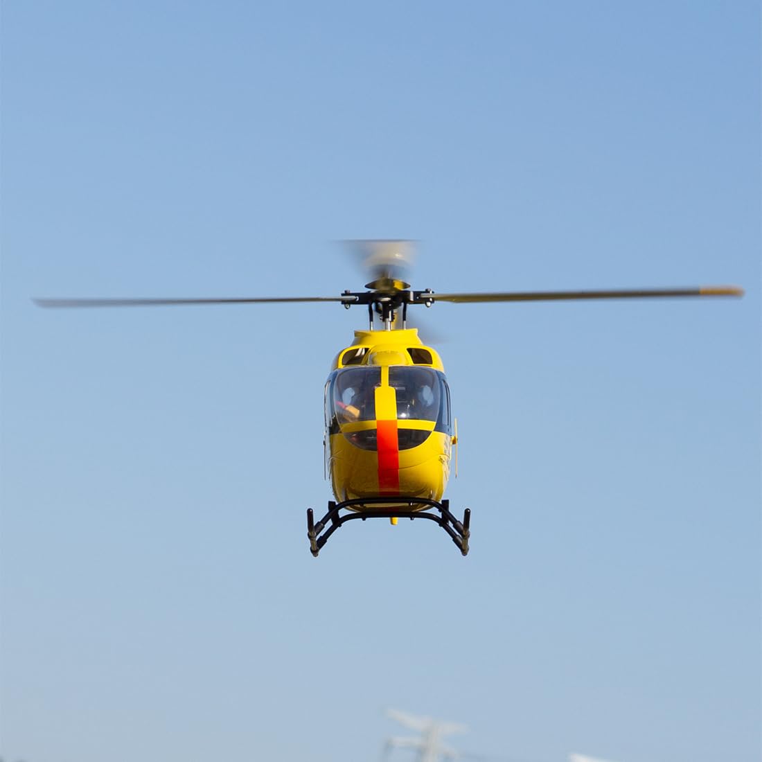 ROBAN EC135 RC Hubschrauber für Erwachsene, 450er-Klasse 2,4 GHz 6 Kanäle realistisches RC Flugzeug mit Vier Rotoren und GPS-Ortung, Steuerung für Links- und Rechtshänder (RTF)