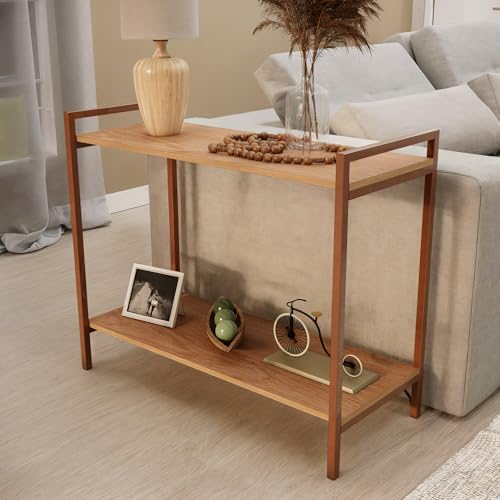 Balcão Aparador Buffet Sala Estar 80cm Armação Cobre Moderno Cor