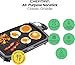 Chefman Electric Griddle with Removable Temperature Control, Immersible Flat Top Grill, Burger, Eggs, Pancake Griddle, Nonstick Easy Clean Cooking Surface, Slide Out Drip Tray, 10 x 16 Inch