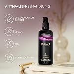 Satin Naturel Retinol Serum 100ml - Retinol hochdosiert mit Hyaluron + BIO Aloe Vera + Niacinamide + Salicylsäure (BHA) - Falten Weg Soforteffekt, strahlende Haut - Für empfindliche Haut - Vegan – Bild 2