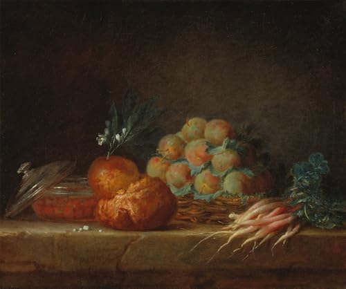 Pintura de bodegón clásica ideal para decorar tu comedor o cocina de forma elegante