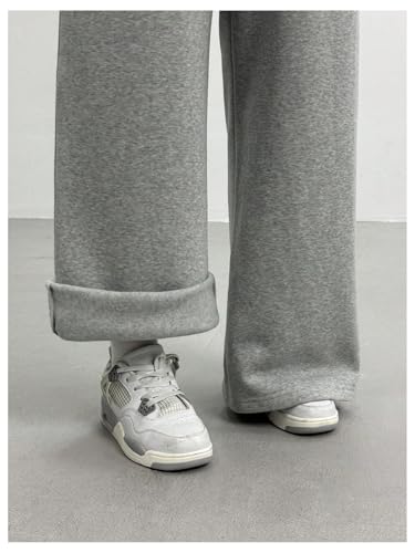 SHENHE Girl's Baggy Sweatpants Wide Leg Drawstring Workout Sports Loose Pants with Pockets4