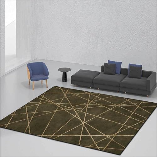 Tapis de salon géométrique pour réchauffer la chambre