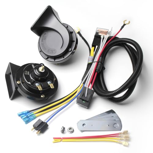 12V 48W Car Horn Set Truck Horn FARBIN Compact Horn 12V Car Horns Loud Dual-Tone Waterproof Auto Horn Electric Snail Horn Kit With Relay Harness And Button, Universal For Any 12V Vehicles Air - View #8