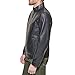 Dockers Men's The Dylan Faux Leather Racer Jacket, black, X-Large