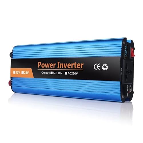 Power Inversor Corriente DC 12V Volt 24V 36V 48V 60V AC 220V 500W 1200W 2000W 2600W Inversor Onda Coche Convertidor Banco Energía Corrección Solar(36V,1200W)