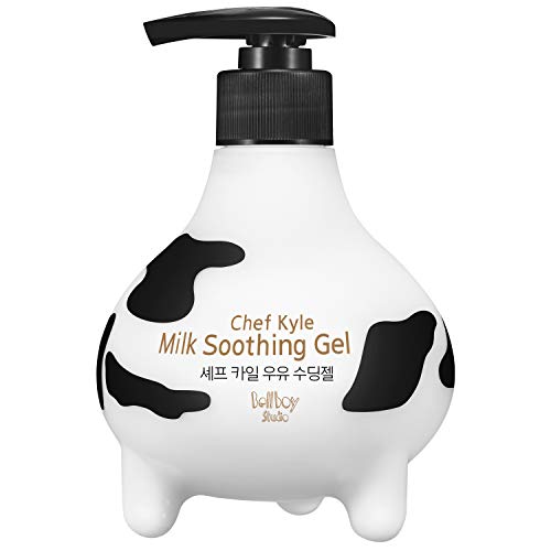 [Bellboystudio] Chef Kyle Milk Soothing Gel - Baby Body Hydrating and Moisturizing Soothing Gel-Excellent after exposure to strong sunlight, cold wind!-No paraben-No artificial dye-10.1 Fl Oz.