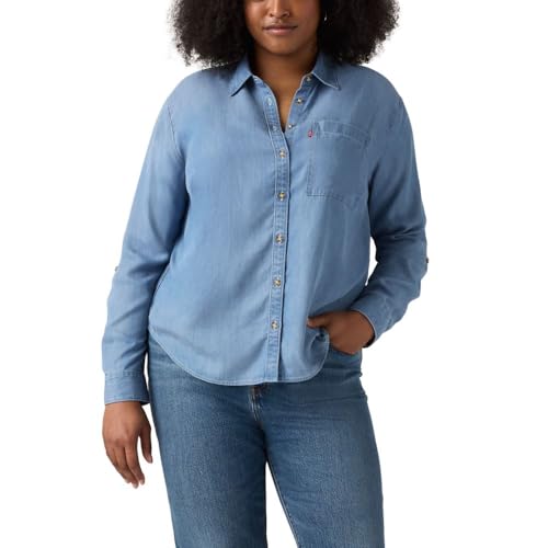 Levi's Women's Darlene Utility Shirt, (New) Take It Again, Medium