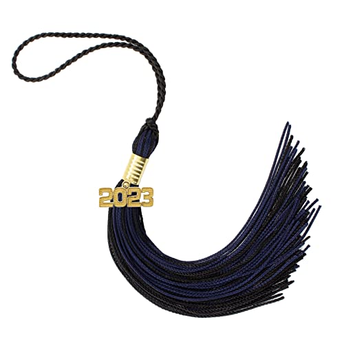 Tassel Depot 2023 Black/Navy Graduation Tassel - Every School Color Available - Made in USA