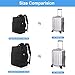 Sinaliy Travel Backpack, Carry on Flight approved Travel Bag with Multi-Pockets, Waterproof 17.3inch Laptop Backpack for Men Women, Black