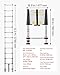 VEVOR 12.5ft Telescoping Ladder, Aluminum Lightweight Multi-Purpose Collapsible Extension, One-Touch Retraction Ladder, Heavy Duty 330LBS Max Capacity with Non-Slip Feet, for Home, Outdoor Work, Loft