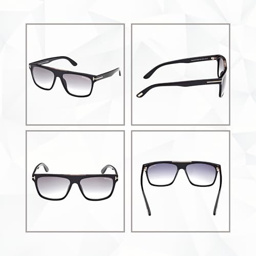 Tom Ford FT0628 Cecilio-02 Square Sunglasses for Men +BUNDLE with ACCESSORY EYEWEAR KIT3