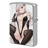可愛いアニメ柄 エルフ 黒タイツ 水着 美少女 ライターケース ライター用カバー Zippo/ジッポー専用 【軽量/耐酸/防錆/頑丈な航空金属素材使用】 メンズ 交換用外側ケース 喫煙具 ライター保護 落下保護 耐摩耗 耐衝撃 金属保護カバー アニメ愛好者 タバコ愛好者 コレクション アクセサリー 全面保護 アウトドア オシャレ 男女兼用