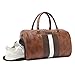 Fur Jaden Weekender Travel Duffle Bag with Separate Shoe/Laundry Compartment for Men & Women Made of Vegan Leather