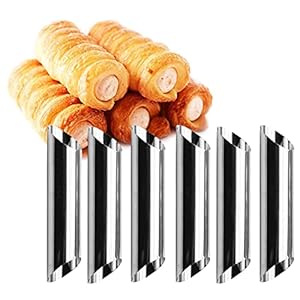 Buisjes van Roestvrij Gebak Spiraal Cannoli van Roestvrij Staal Croissant Bakken Tools Hoorn Bakvorm Staal Cannoli Vorm…