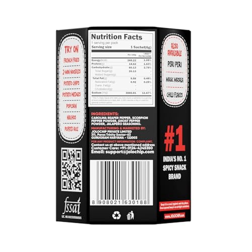 Image of JOLOCHIP World's Hottest Chip & World's Hottest Seasoning (12g) Combo | Fiery Spice Challenge (CHIP + SEASONING)