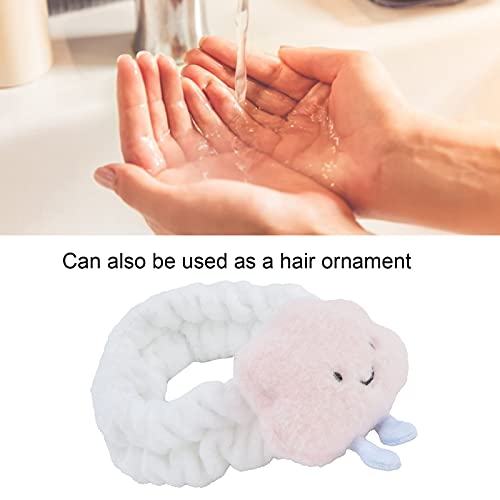 Faixa de maquiagem, faixa de cabelo cosmético elástico feminino confortável lavagem doce para evitar