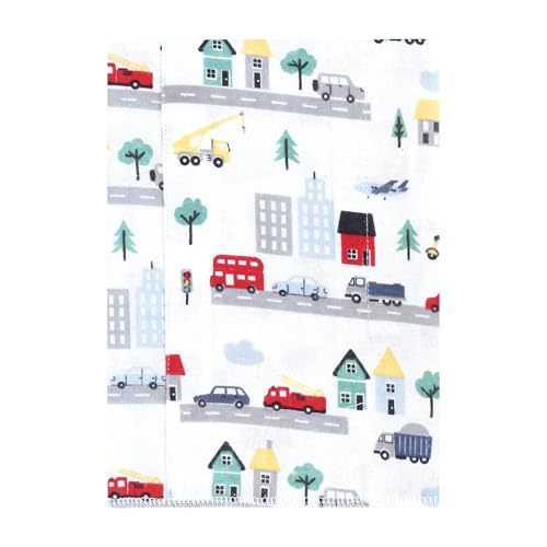 Luvable Friends Hudson Baby Flannel Burp Cloths 7pk, Metro City Life2