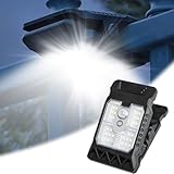 Outdoor Solar Clip Light with Motion Sensor, Waterproof Solar Motion Lights, Wireless Solar Powered Motion Sensor Light with 3 Modes for Yard Garden Patio, Easy Installation (1*LED)