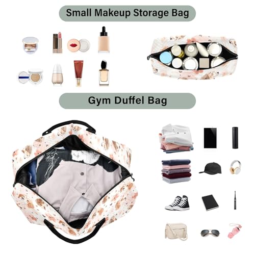 Large Travel Duffel Bag Sports Tote Gym Bag Overnight Weekender Bags Cocker Spaniel Dog Carry On Luggage with Toiletry Bags4