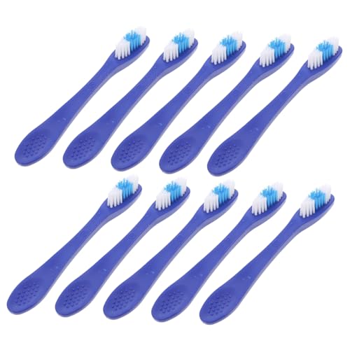 ERINGOGO 10pcs Toothbrushes with Short Plastic Design for Secure Facilities Teeth Cleaning for Detention Centers and Psychiatric Hospitals