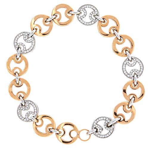 Roberto Coin Diamond Link Bracelet by Roberto Coin Pave Set Diamonds 0.73cts