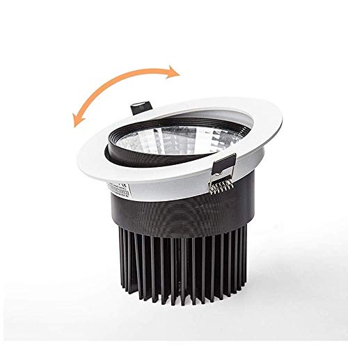 Focos empotrables LED orientables con tres tonos de luz para techos modernos