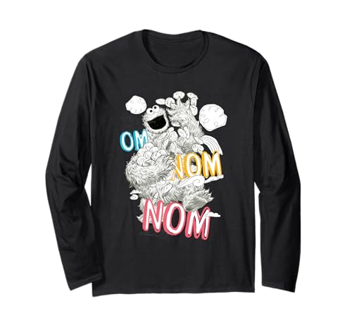 T-shirt Cookie Monster manches longues contre les hauts basiques et ternes
