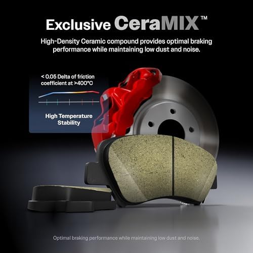 CMX Rear Ceramic Disc Brake Pads CMX-D1734 Replacement For Jeep Cherokee Chrysler 200 - 2