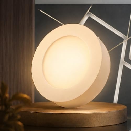 Image of Instapower Aluminium Surface Ceiling Light Ultra Slim Round LED Downlight 2-Year Warranty (Warm White-12W)