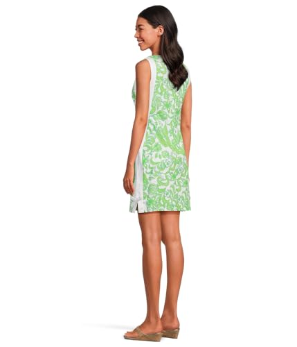 Image of Lilly Pulitzer Womens Beckler Stretch Shift Resort White Daffodil Hill 2