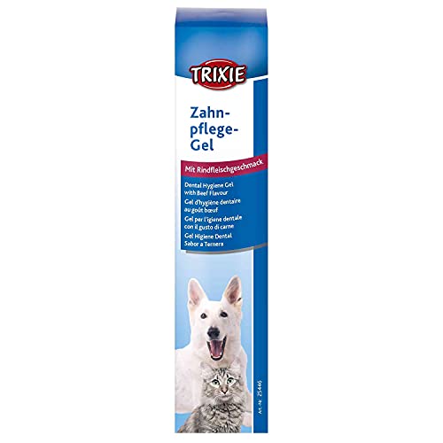 TRIXIE 25446 Zahnpflege-Gel, Rindfleischaroma, Hund/Katze, 100 g TRIXIE 25446 Zahnpflege-Gel, Rindfleischaroma, Hund/Katze, 100 g