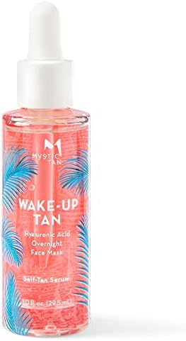Mystic Tan Wake Up Tan Face Self Tanner Serum with Hyaluronic Acid, 1.0 fl. oz / 29.5 ml