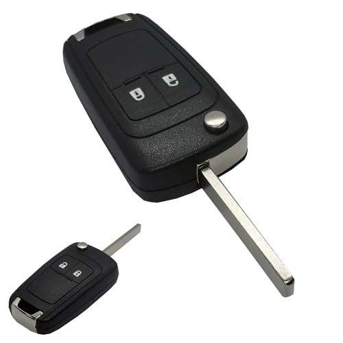 Funda de llave para Opel Astra e Insignia: pack de 2 carcasas de 2 botones para mando de coche 5