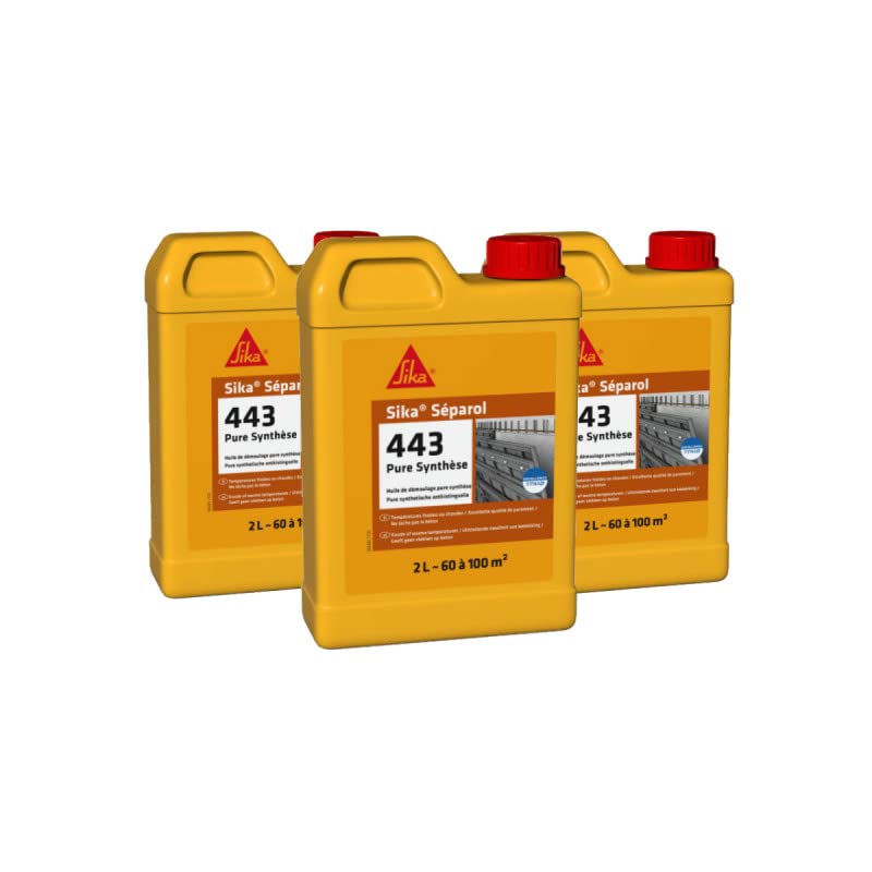 Lote de 3 aceites desmoldeantes SIKA Séparol 443 - Síntesis pura - 2L