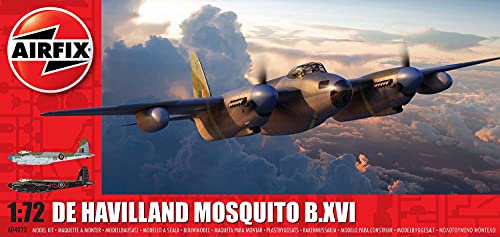 Airfix A04023 de Havilland Mosquito Series 4 Aircraft 1:72 Scale Model Kit, Black