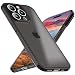Produktbild NALIA Extrem Dünne Handyhülle kompatibel mit iPhone 15 Pro Max Hülle, 0,3mm Ultra-Slim Cover Semi-Transparent Anti-Fingerabdruck Leicht Schlank, Halb-Durchsichtig Hardcase Schutzhülle, Farbe:Schwarz