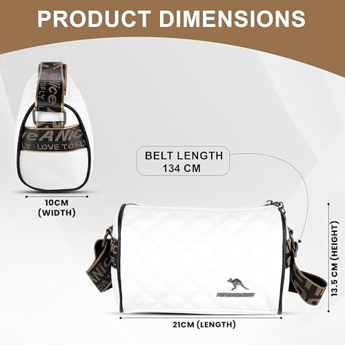 Image of Storite Women's Crossbody Sling Bag | Faux Leather | Zipper Closure | Adjustable Strap