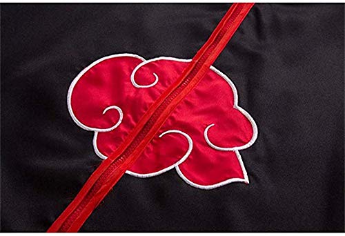 Fantasia Naruto Cosplay Akatsuki com faixa de cabeça e brinquedo de plástico para cosplay, 4 peças d