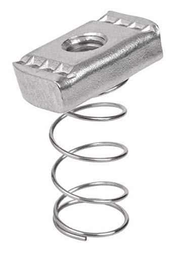 CALBRITE S60000CN51 316 Stainless Steel, 5/8 in -11 Thread Size, 5/8 in Bolt Size, Polished, Spring NUT