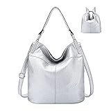 Purse for Women Convertible Backpack Purses and Handbags Crossbody Shoulder Bag - Silver