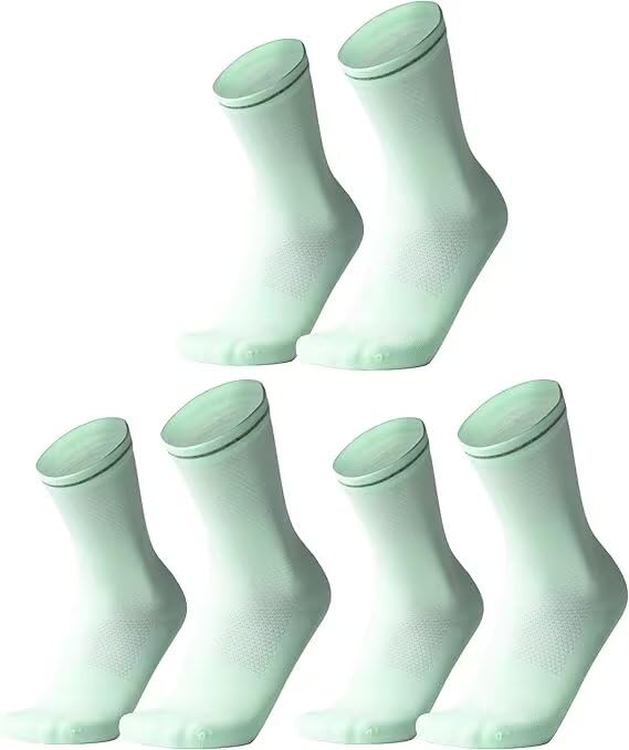 Image of INBIKE 3 Pairs Cycling Socks Women Breathable Athletic Bike Socks for Running Mountain Biking Riding