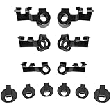 MorningRo 12 PCS Linkage Clip Assortment - Universal Fit Left Right Carburetor Throttle Linkage Rod Retainer Replacement Clips for Car, Truck, Tractor, Lawn Equipment