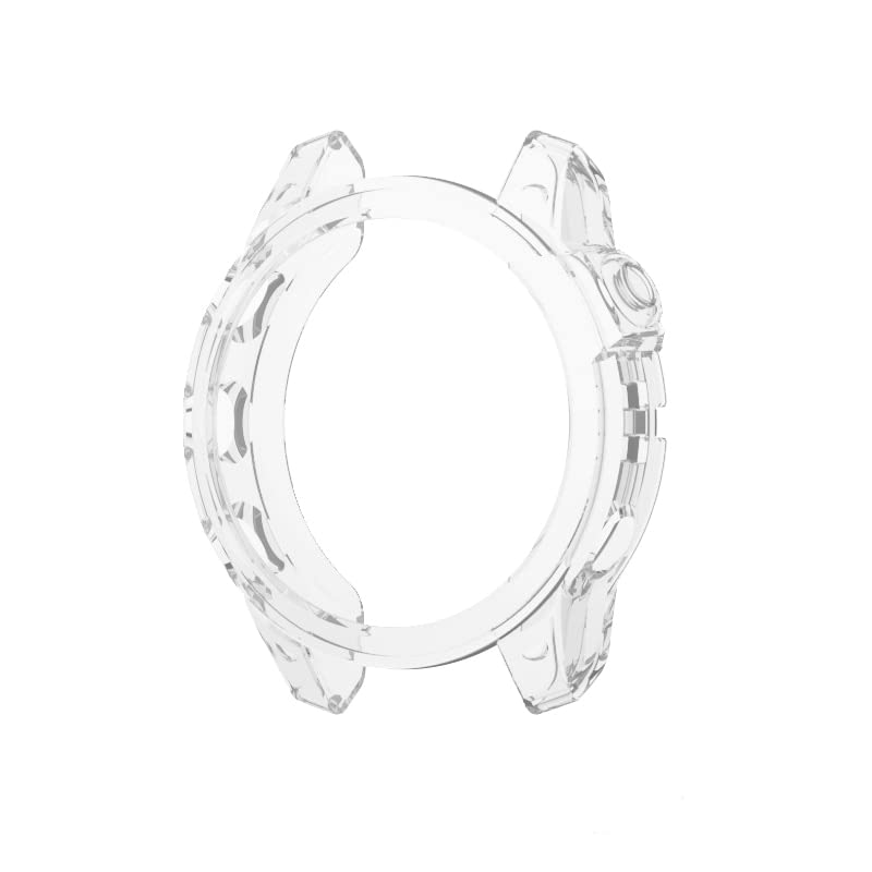 BUDAY New Smart Watch Protection Cover For Garmin Fenix 7 7X 7S 5S 5 5X Plus 6S 6 6X Pro Hollow Soft TPU Case Screen Protective Cover (Color : Transparent, Size : For Fenix 5 5Plus)