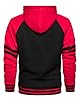 LBL Men's Hoodie Sweatshirt Novelty Color Block Hoodies Sport Outwear Drawstring Hoody Red L #2