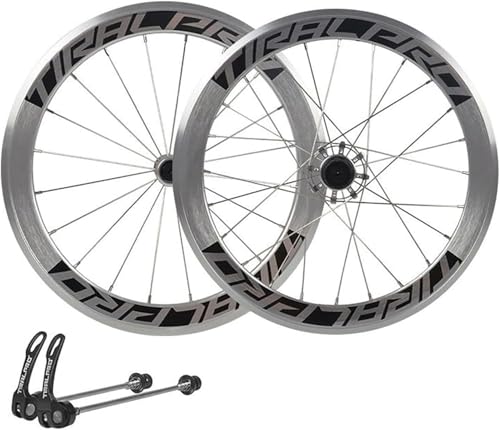 Image of 700c Quick Release Road Bike Wheels With Rim Brake, Lightweight 2024h Aluminum Alloy, Sealed Bearings, Compatible With 7891011 Speed Cassette Chrome
