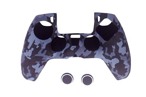 Image of New World Silicone Cover Case for PS5 Controller, for PS5 Controller Skin Anti Slip Protective Case Sleeve for PS5 Controller with Thumbgrips Free -Army